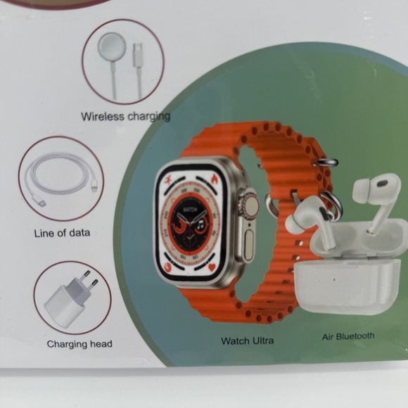 NEW - X9 6 IN 1 Smart Watch Kit Combination Smart Watch and Charging Accessories - Picture 2 of 6